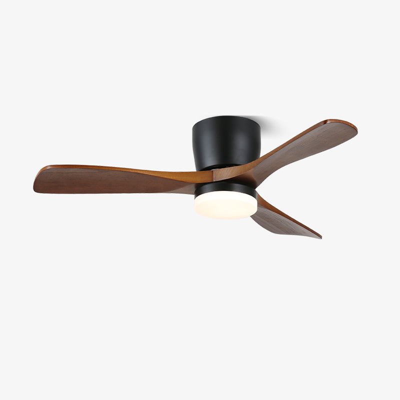Brinor Minimalist Wood Ceiling Fan Light