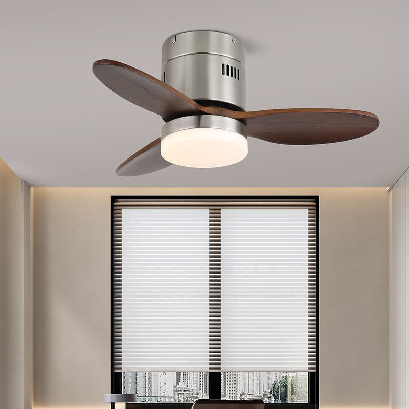Eris Minimalist Wood Ceiling Fan Light