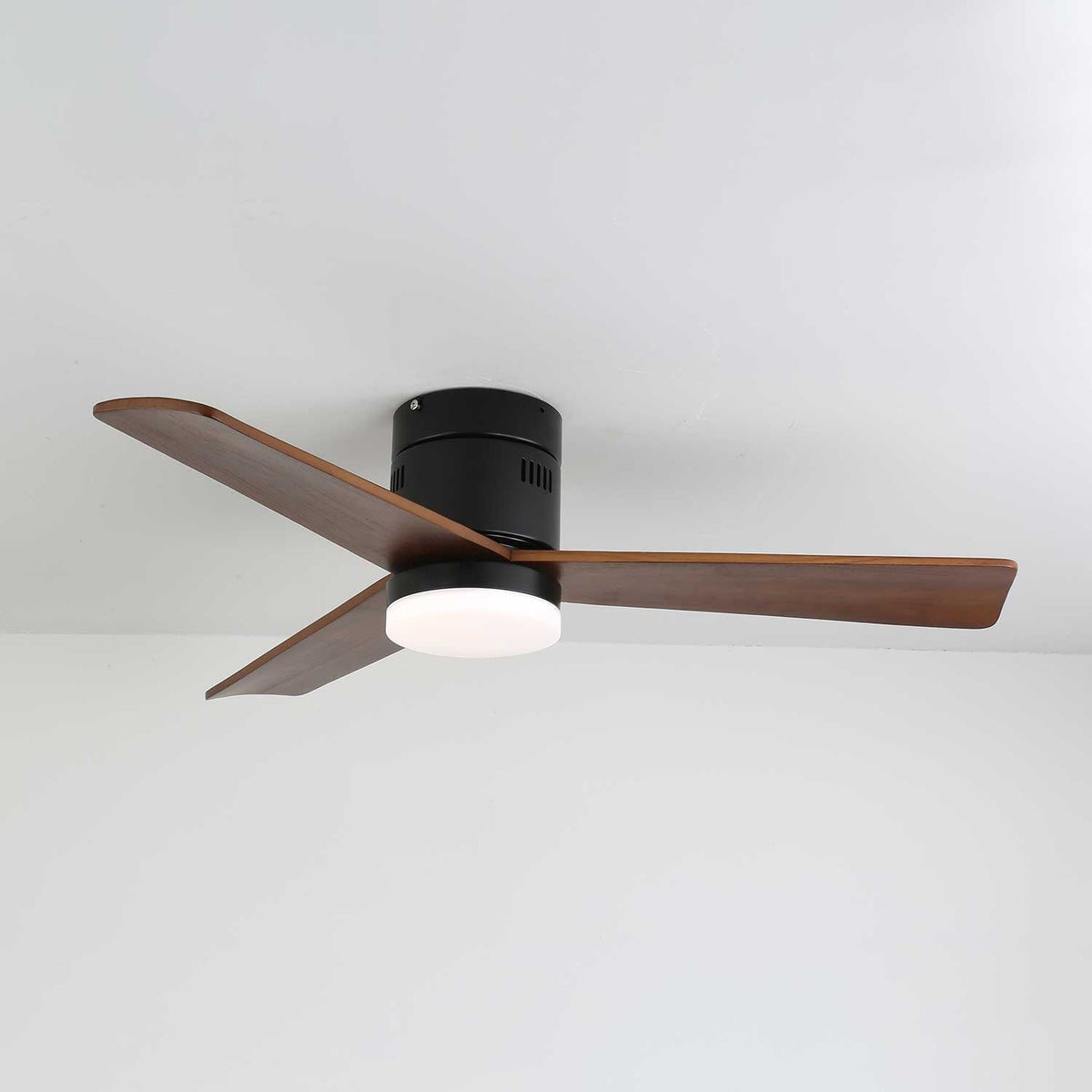 Eris Minimalist Wood Ceiling Fan Light
