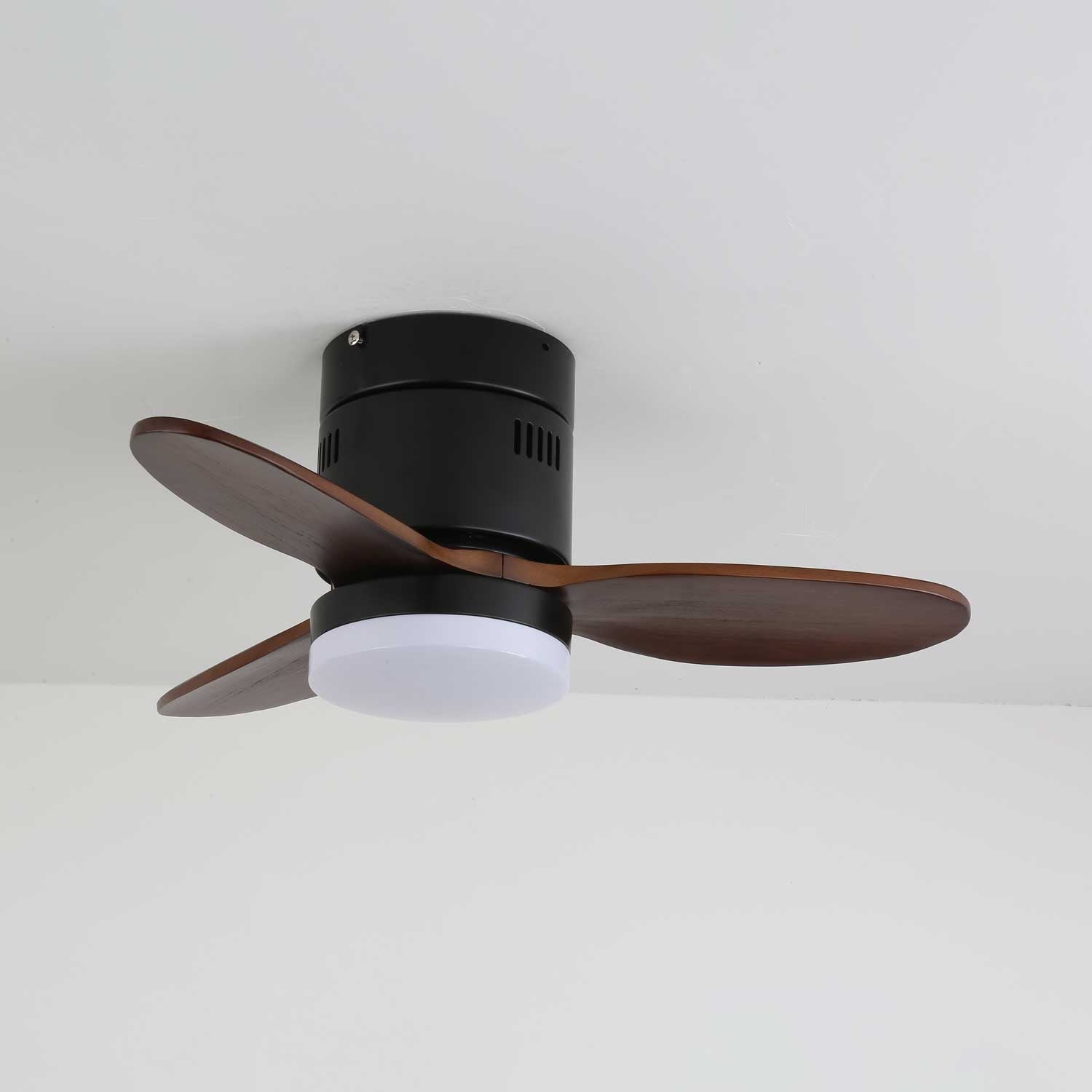 Eris Minimalist Wood Ceiling Fan Light