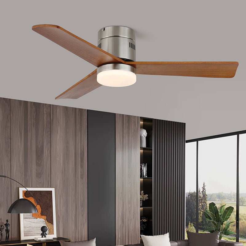 Eris Minimalist Wood Ceiling Fan Light