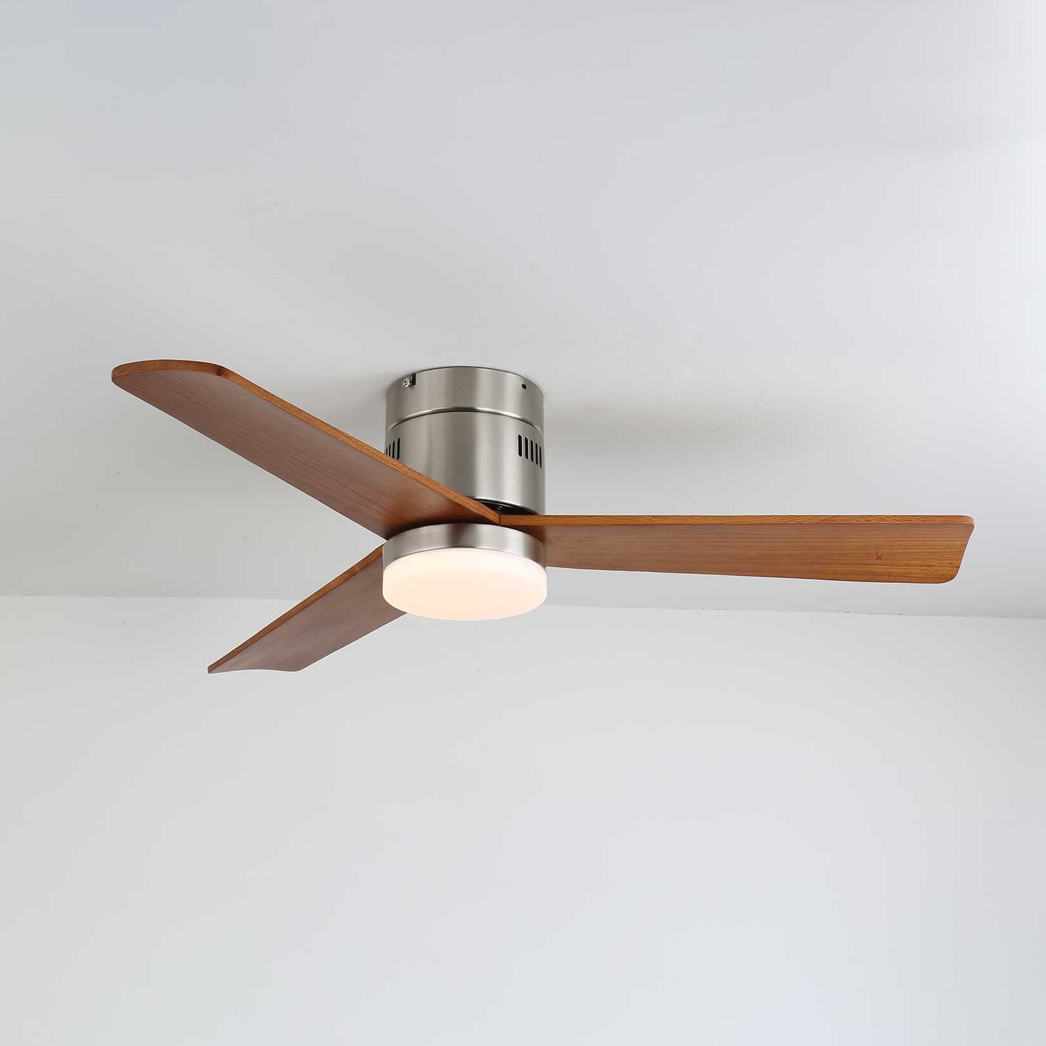 Eris Minimalist Wood Ceiling Fan Light