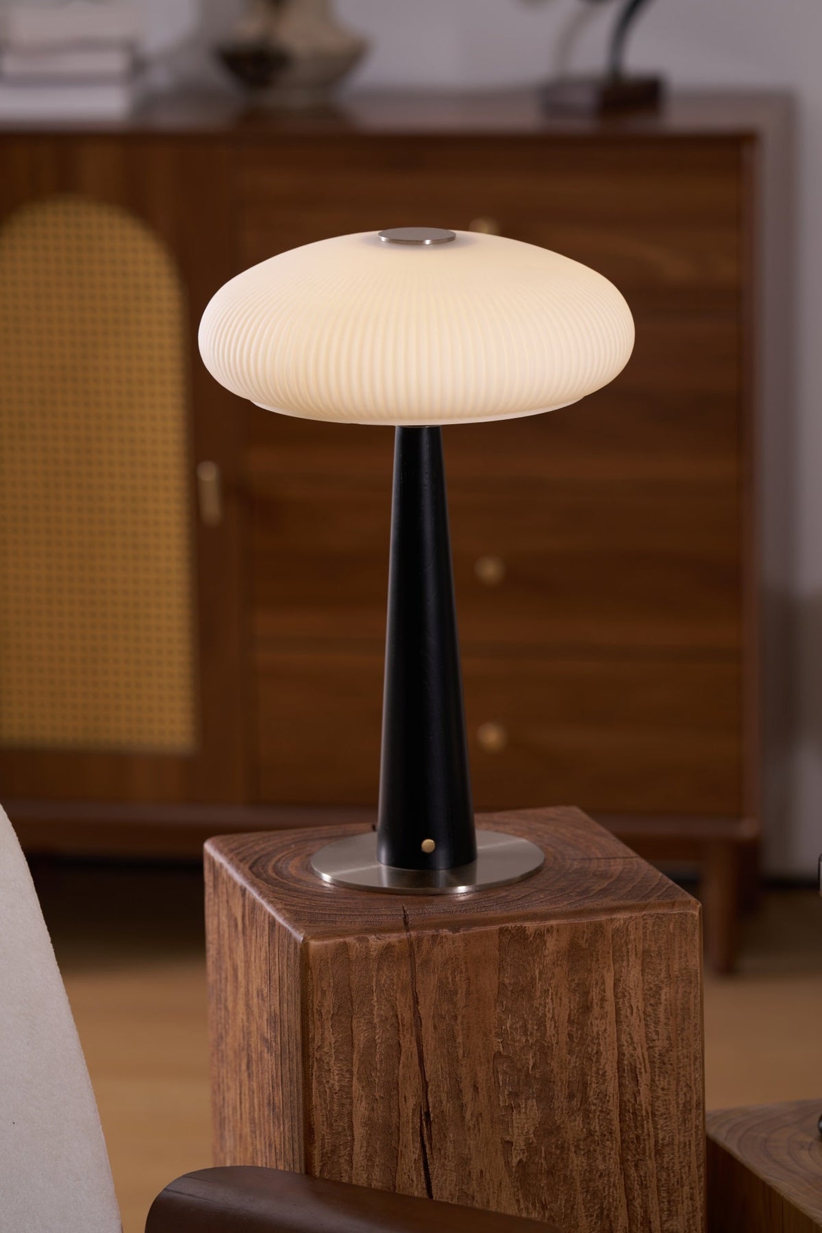 Glow Minimalist Wood Table Lamp