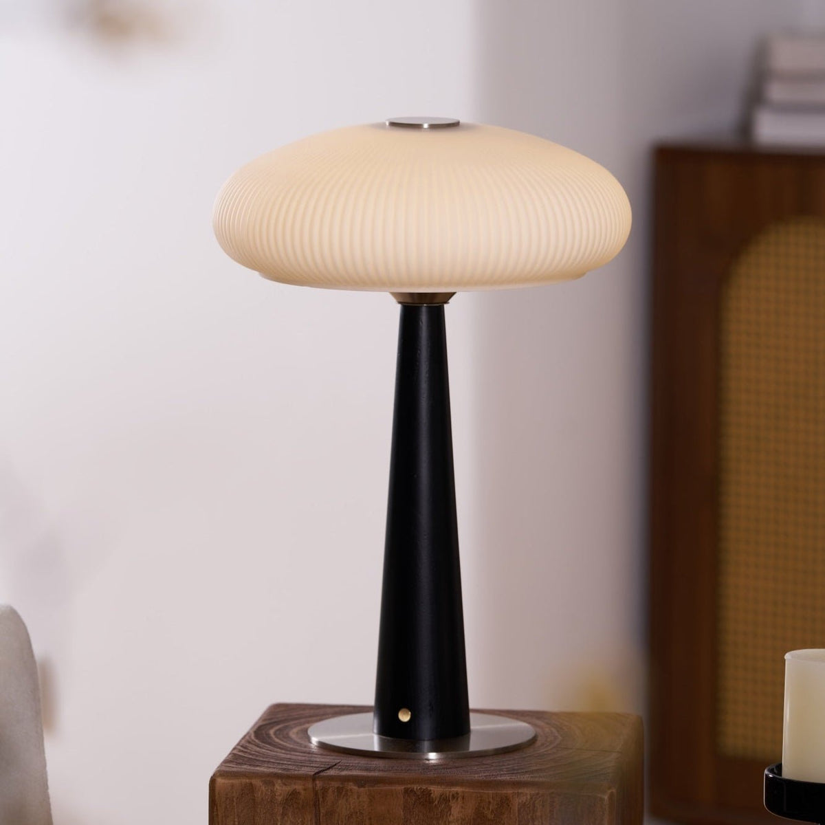 Glow Minimalist Wood Table Lamp