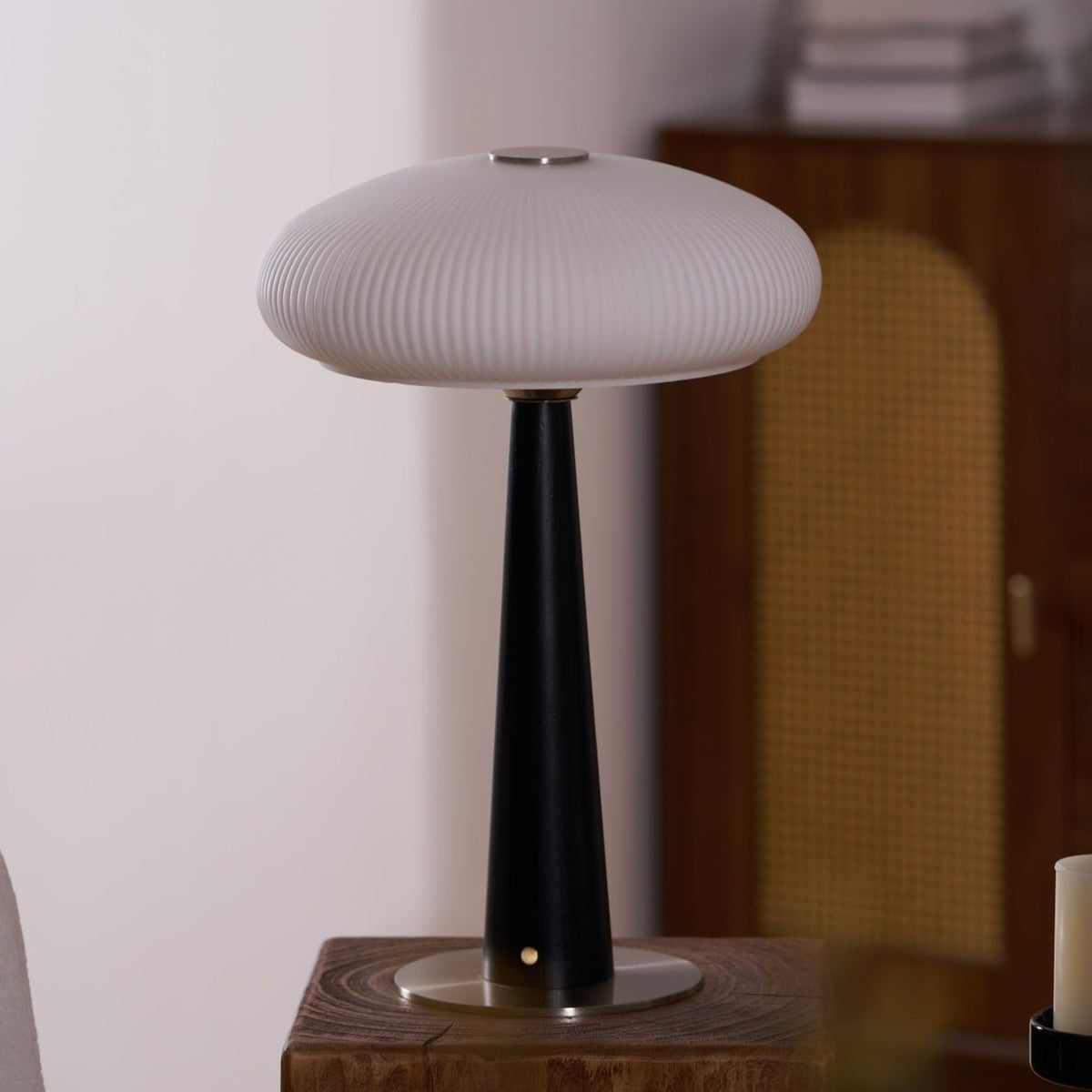 Glow Minimalist Wood Table Lamp
