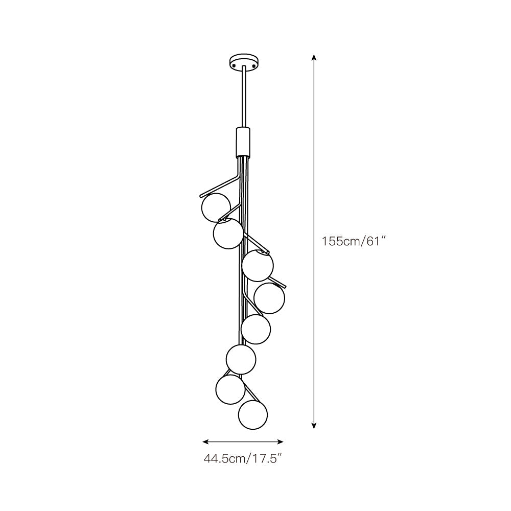 Ageet Modern Minimalist Glass Pendant Light
