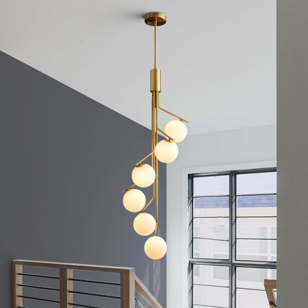 Ageet Modern Minimalist Glass Pendant Light
