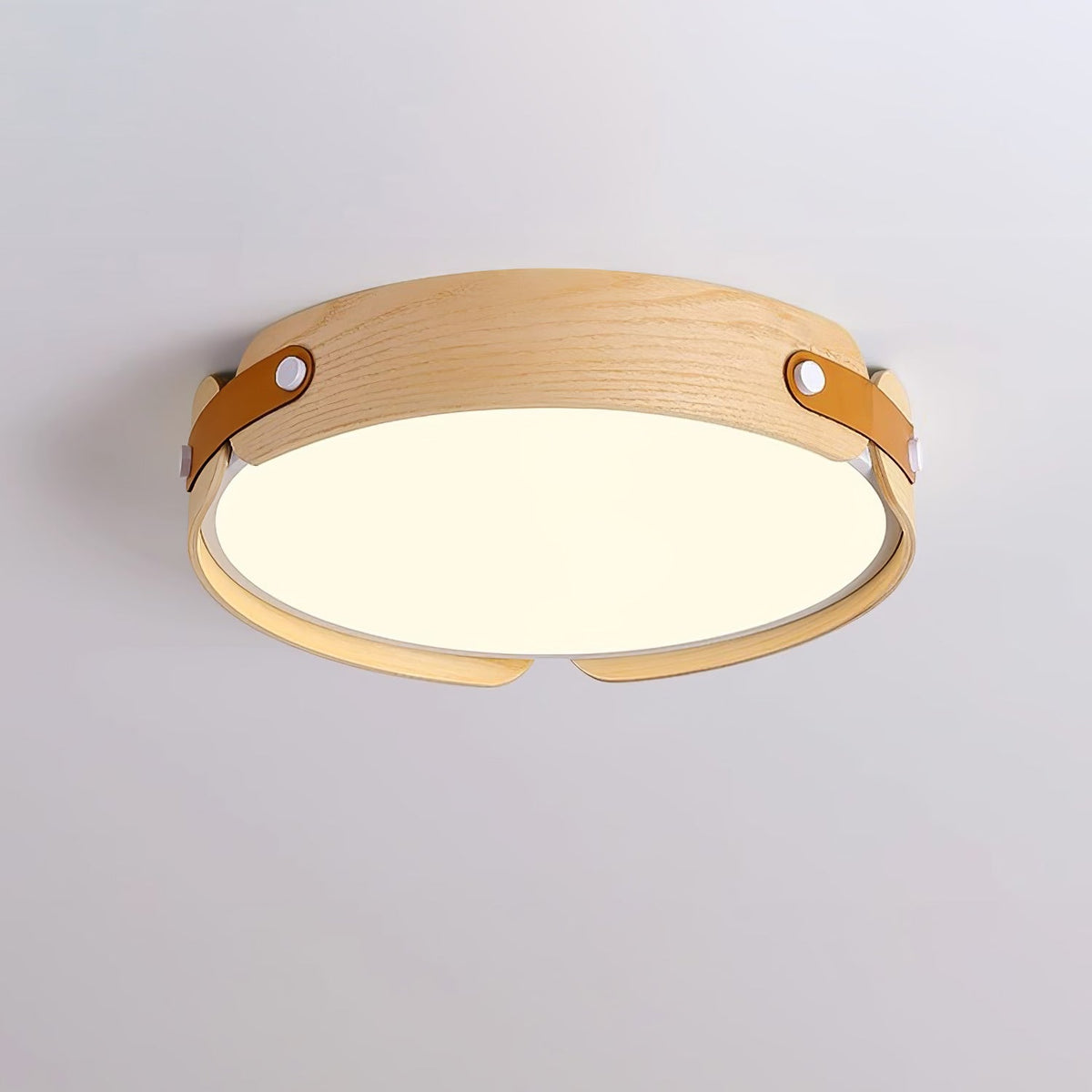 Rosestead Wood Flush Mount Ceiling Light