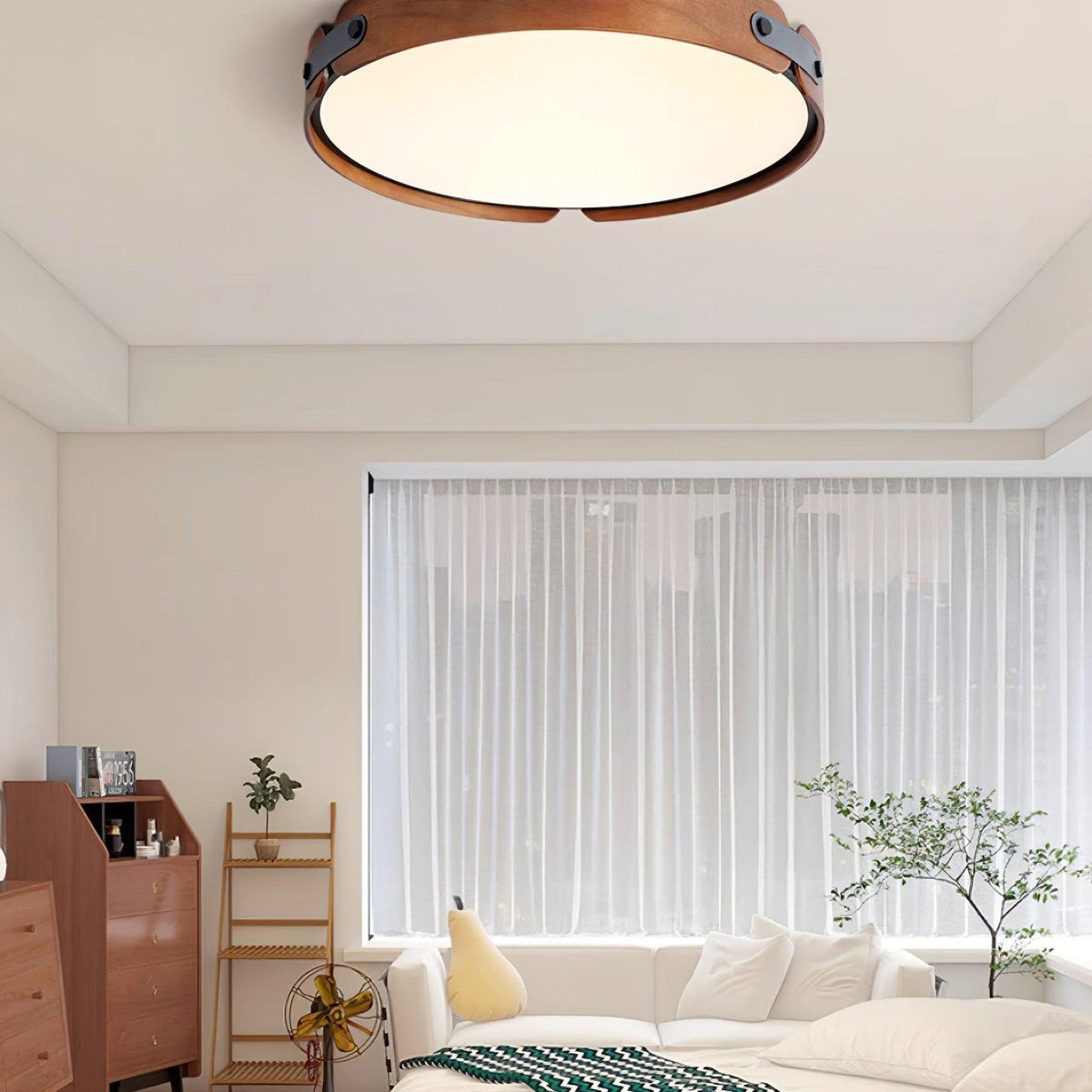 Echo Modern Minimalist Wood Ceiling Light