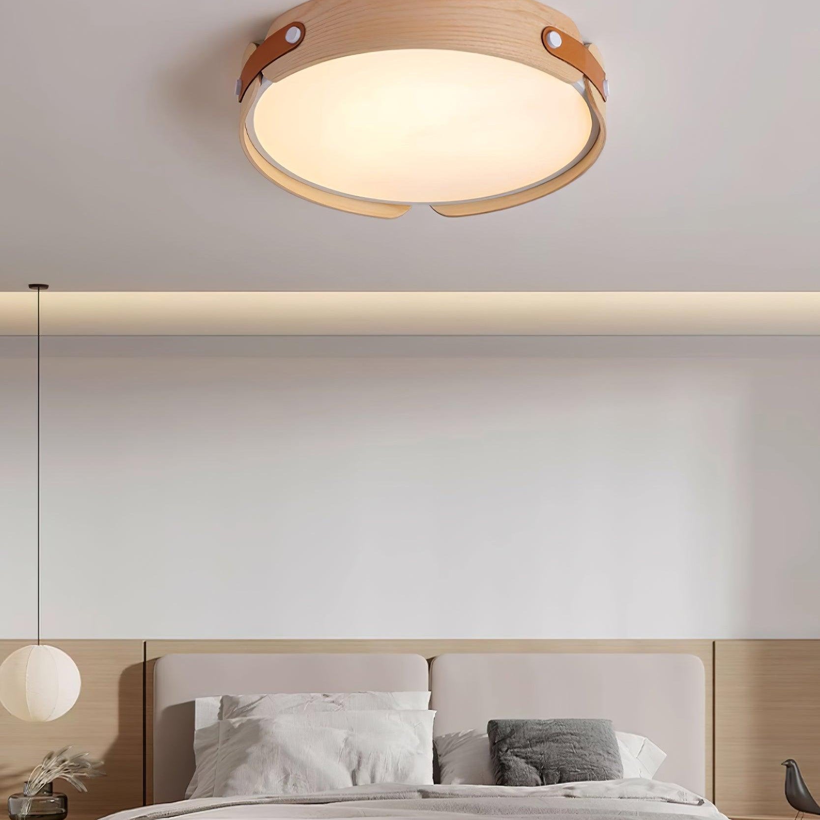 Echo Modern Minimalist Wood Ceiling Light - Neutral Decor