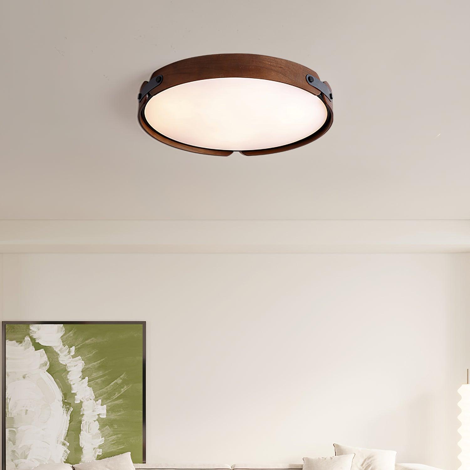 Echo Modern Minimalist Wood Ceiling Light