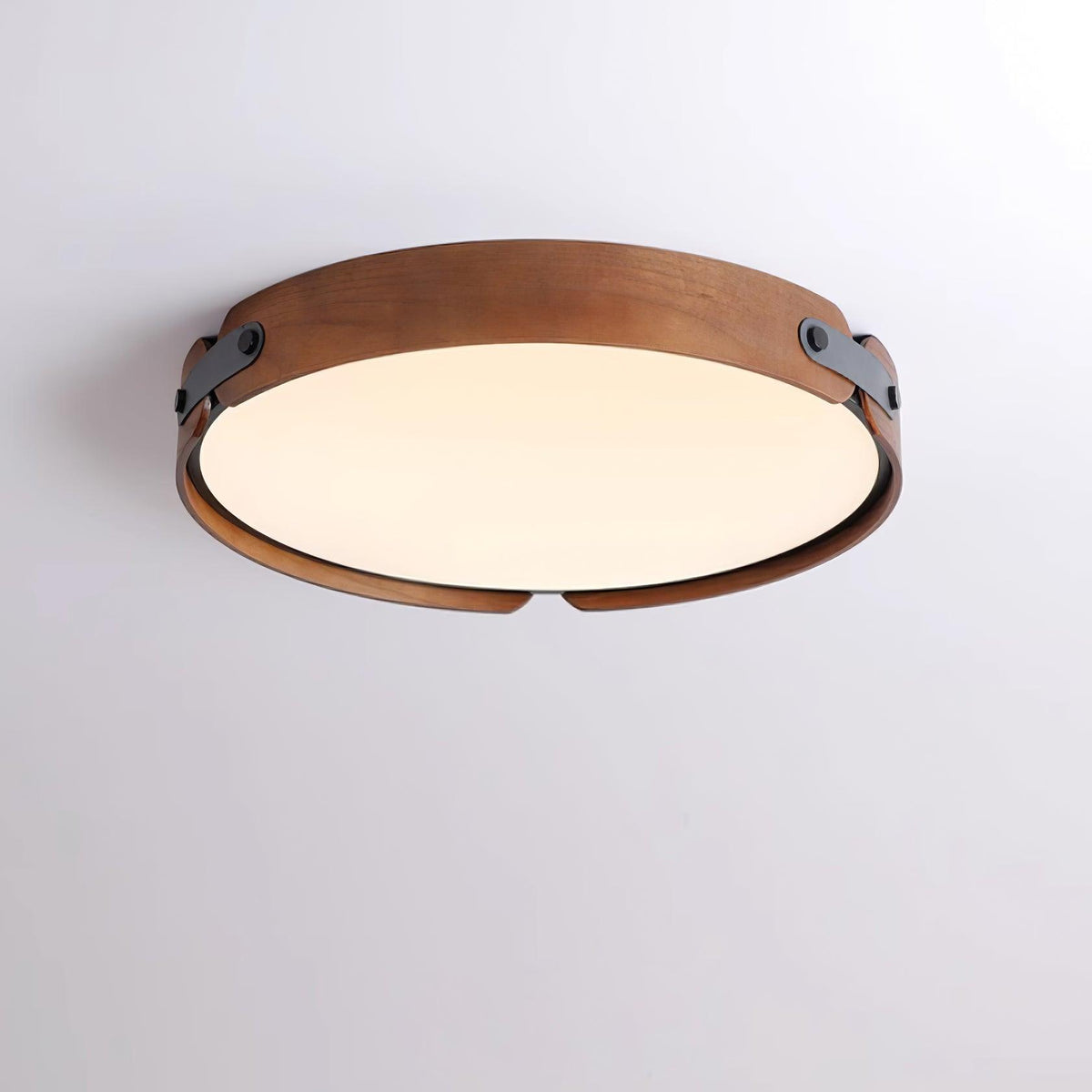 Rosestead Wood Flush Mount Ceiling Light