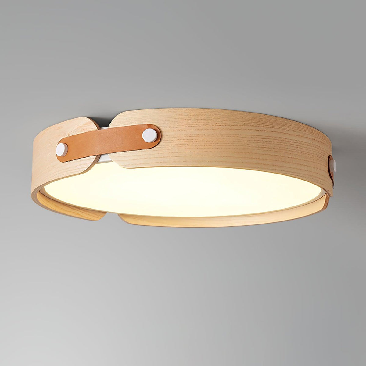 Rosestead Wood Flush Mount Ceiling Light