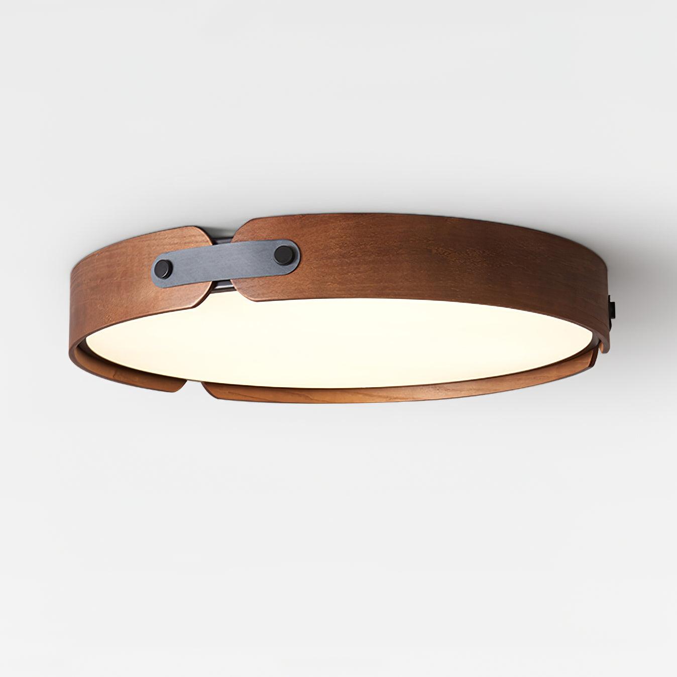 Rosestead Wood Flush Mount Ceiling Light