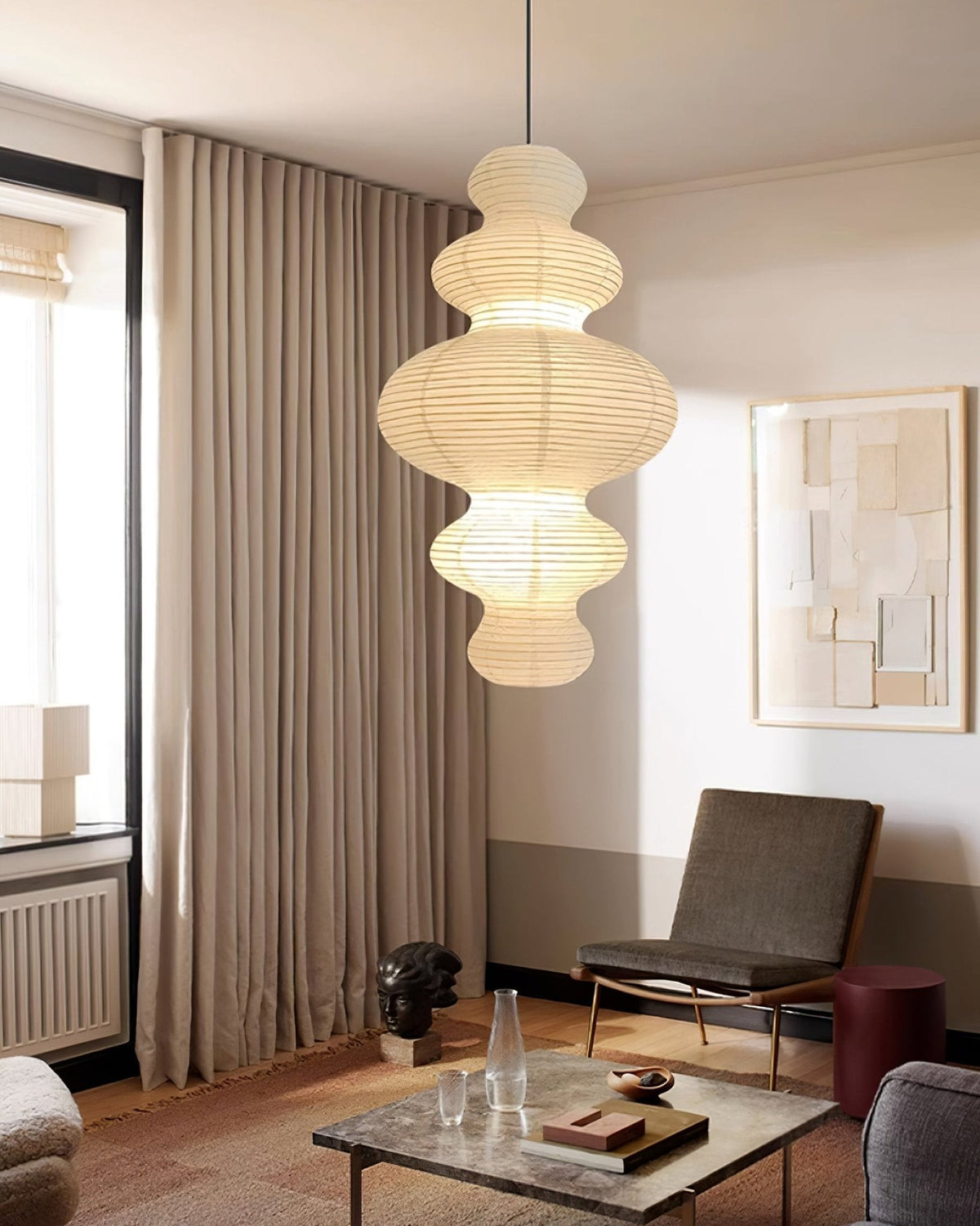 Lythaaris Natural Art Swag Pendant Lamp