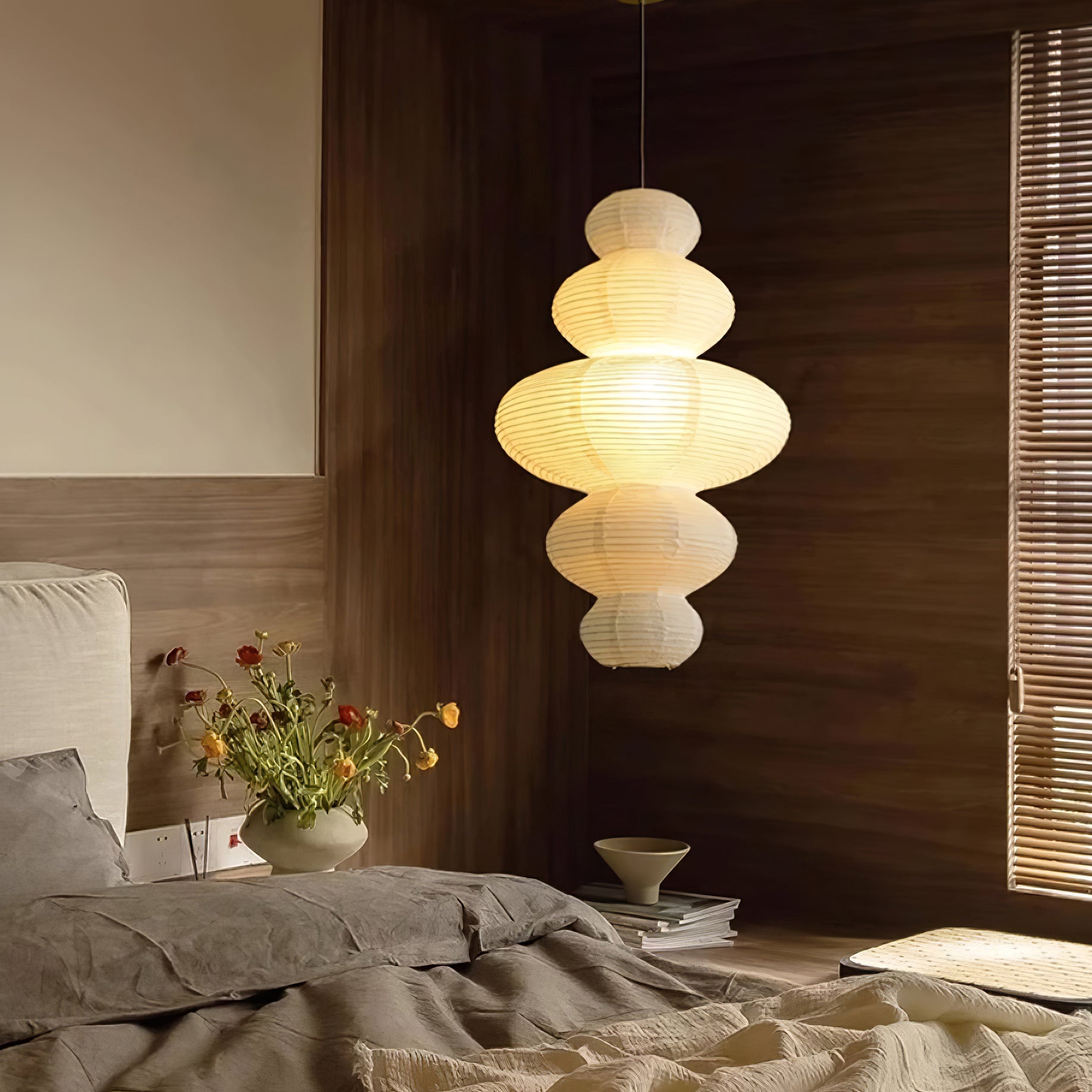 Lythaaris Natural Art Swag Pendant Lamp