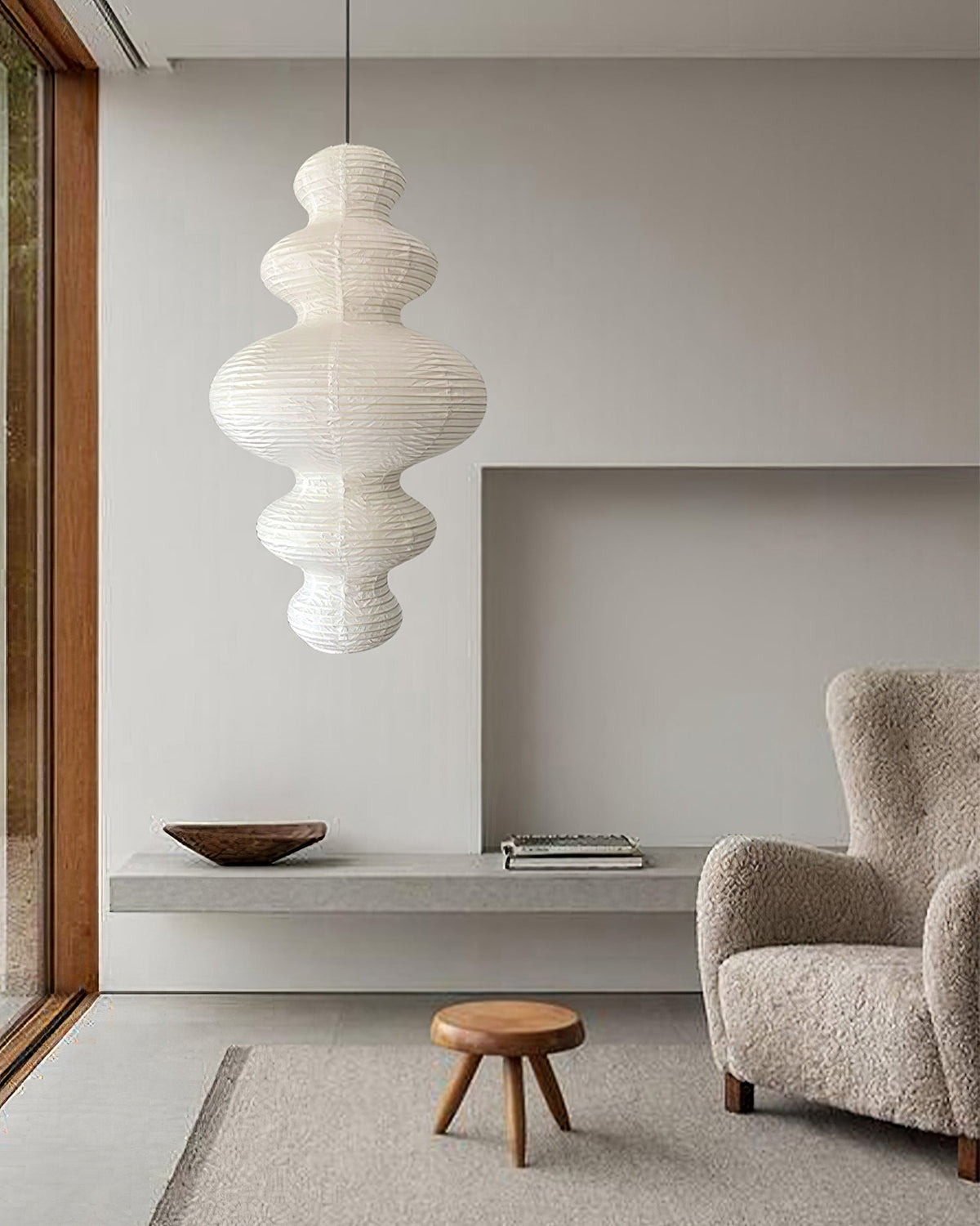 Lythaaris Natural Art Swag Pendant Lamp
