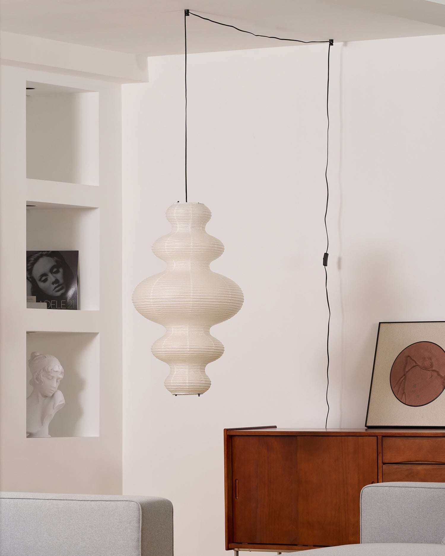 Lythaaris Natural Art Swag Pendant Lamp