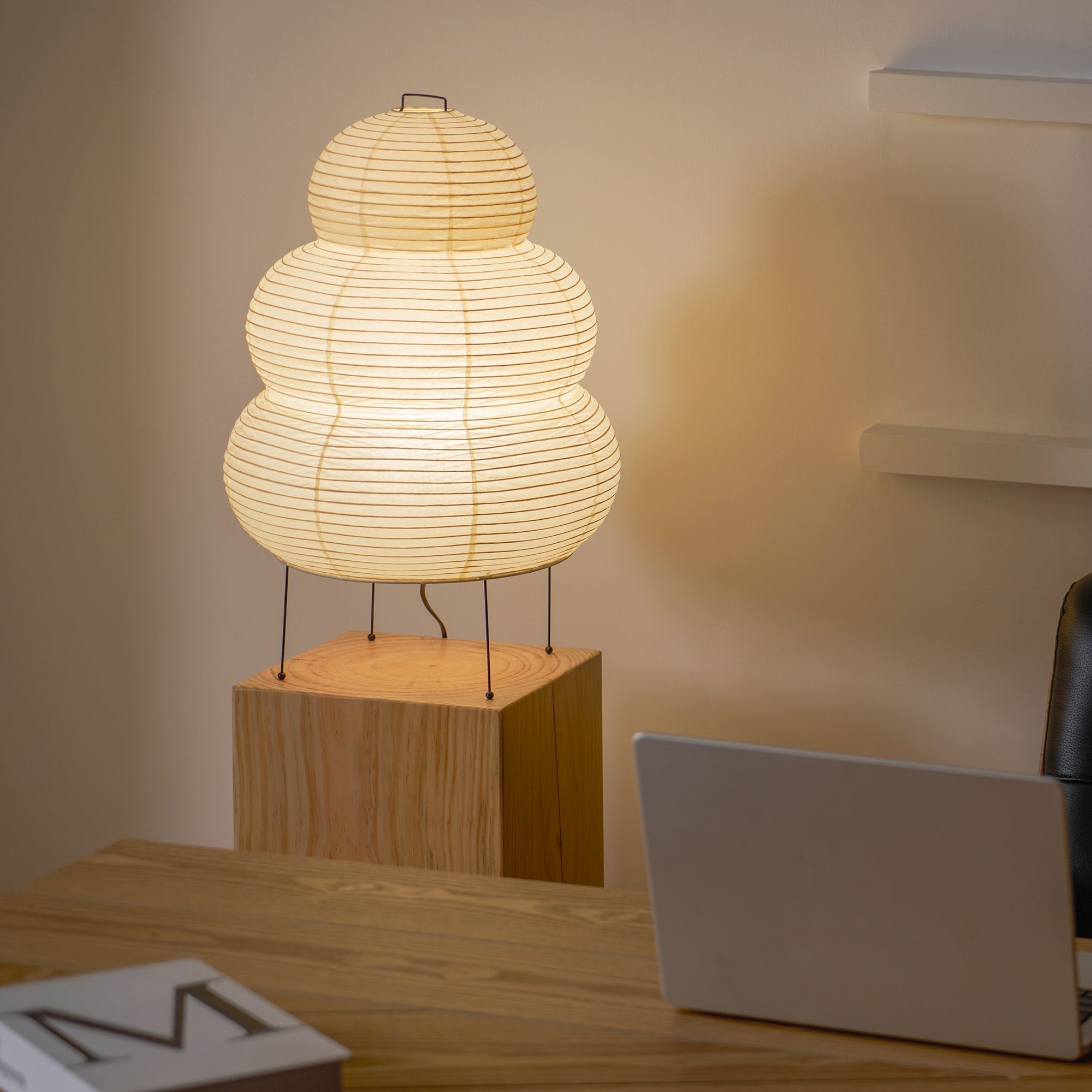 Tranquilux Paper Japanese-Inspired Table Lamp