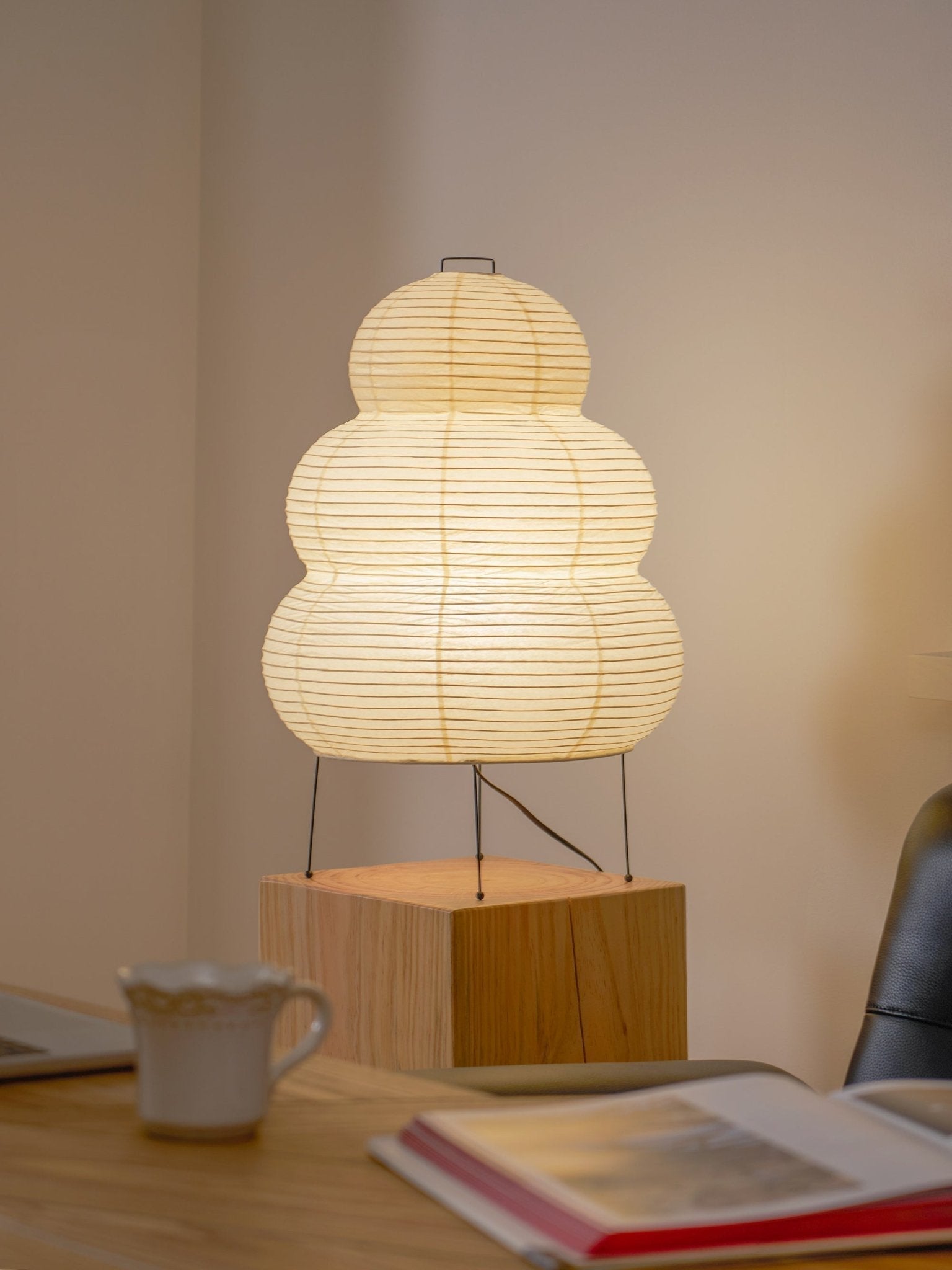 Tranquilux Paper Japanese-Inspired Table Lamp