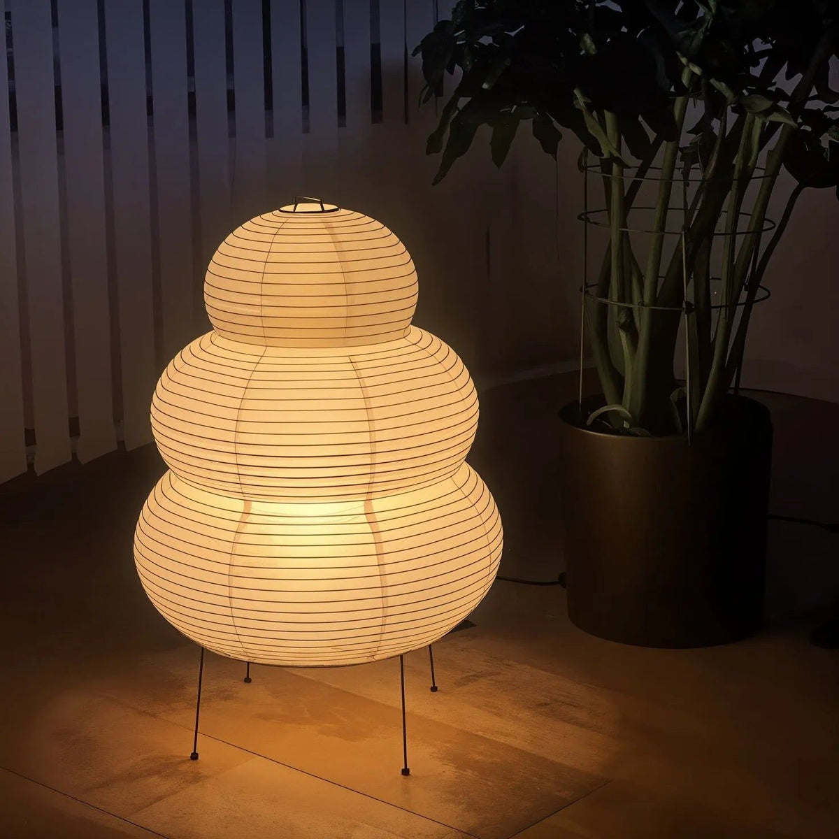 Tranquilux Paper Japanese-Inspired Table Lamp