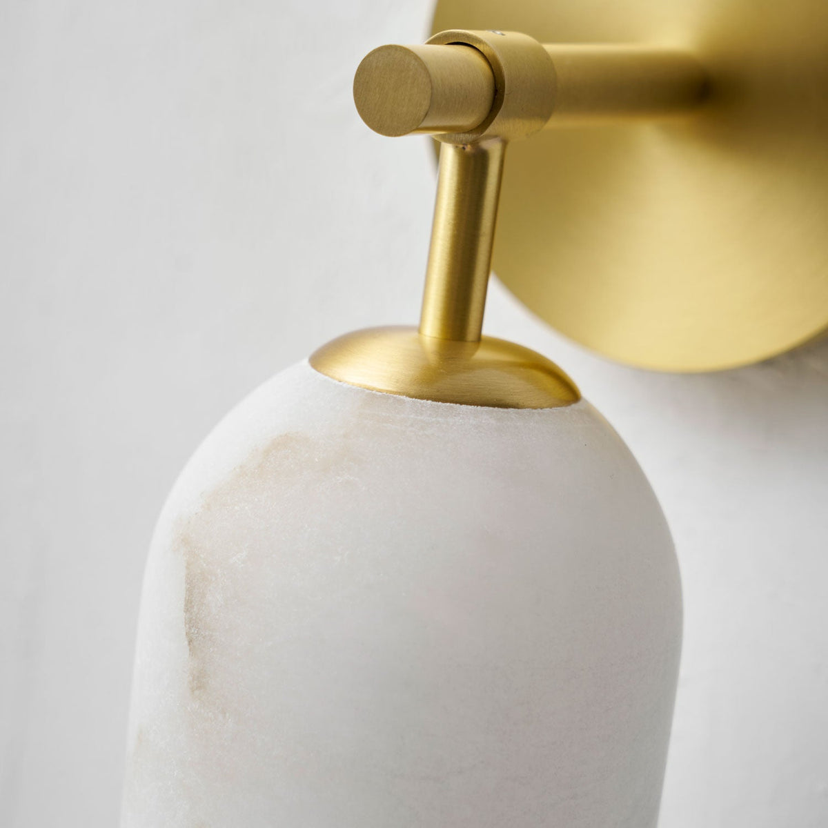 Delaborne Pillar Alabaster Indoor Wall Light