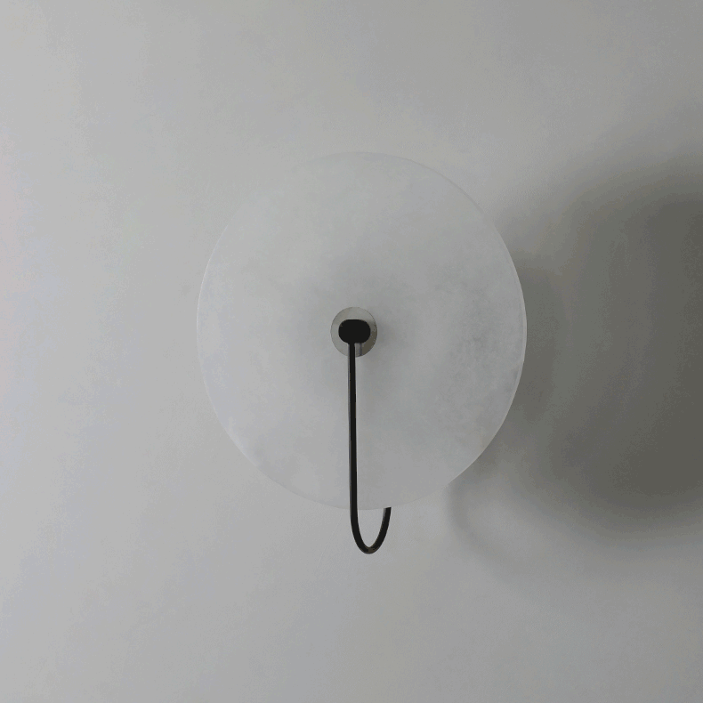 Albeenne Alabaster Globe Wall Lamp