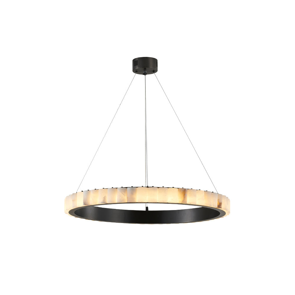 Aurelia Double Ring Alabaster Chandelier
