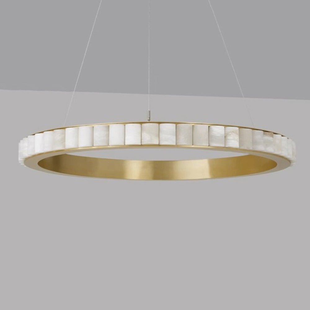 Aurelia Double Ring Alabaster Chandelier