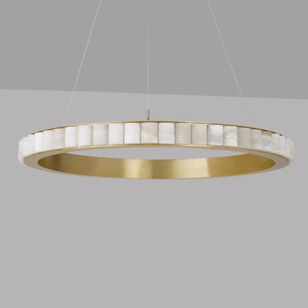 Aurelia Double Ring Alabaster Chandelier