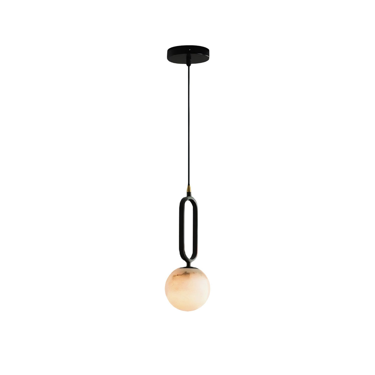 Gloruvyd Minimalist Ball Alabaster Pendant Light