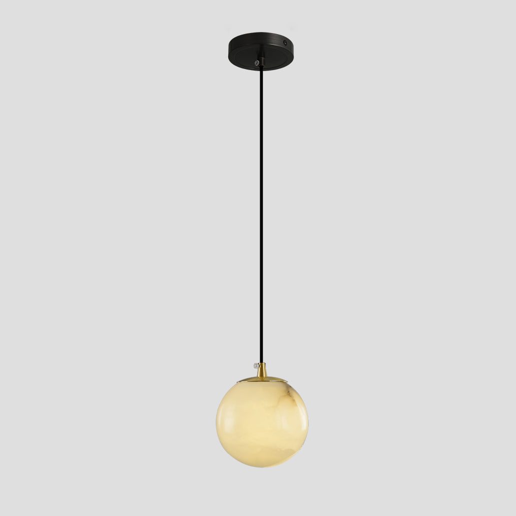 Belen Balls Modern Cluster Alabaster Chandelier