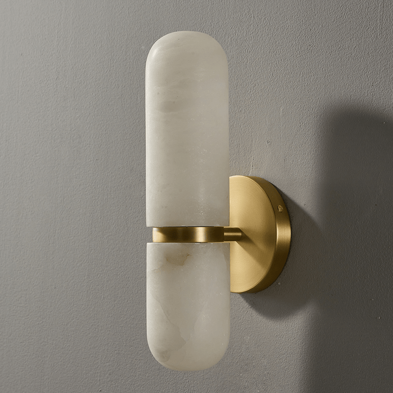 Ismerie Alabaster Capsule Wall Sconce