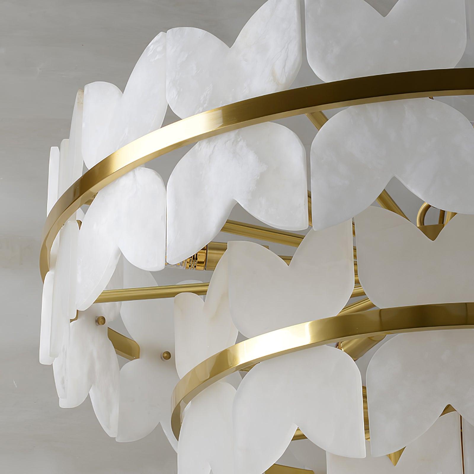 Seraphina Vintage Alabaster Chandelier Light
