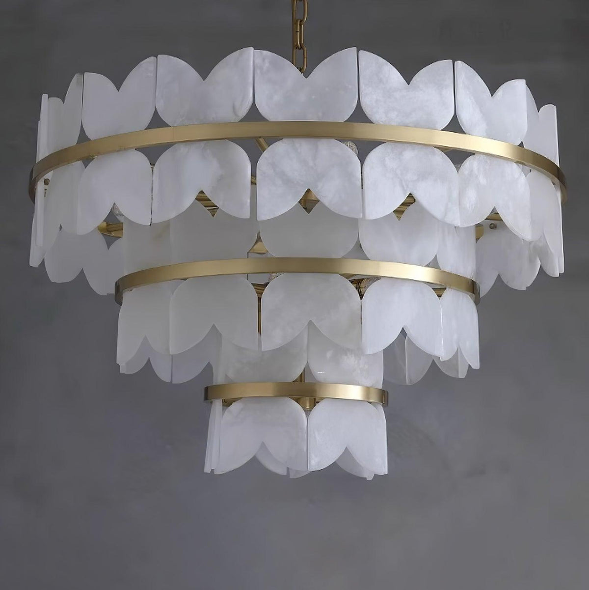 Seraphina Vintage Alabaster Chandelier Light