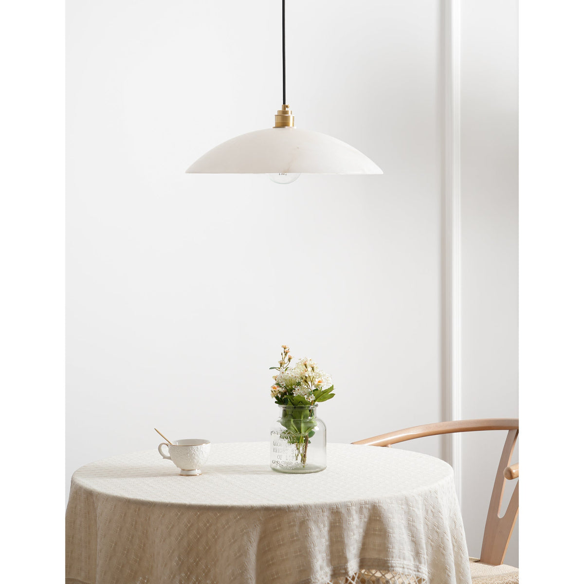 Westmere Alabaster Dome Pendant Light