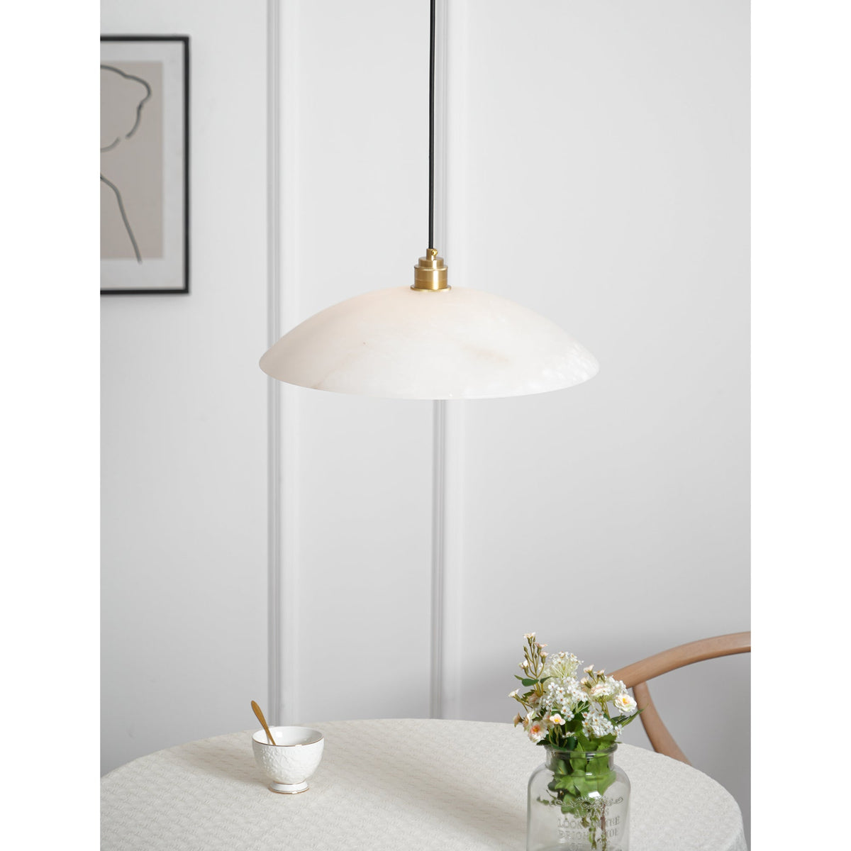 Westmere Alabaster Dome Pendant Light
