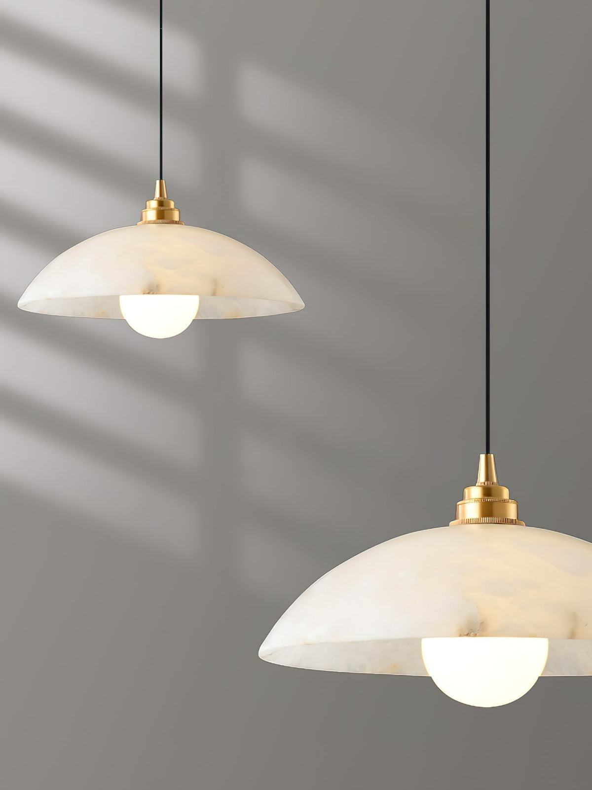 Ljomuvyd Individual Creativity Dome Alabaster Pendant Light