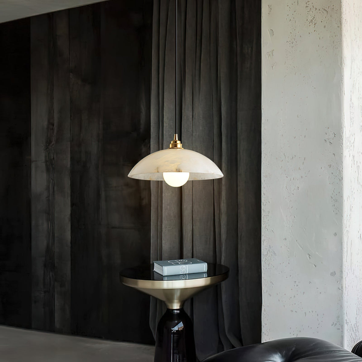 Ljomuvyd Individual Creativity Dome Alabaster Pendant Light