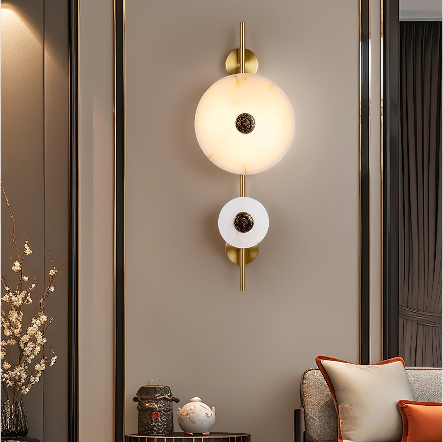 Evadne Alabaster Wall Lamp