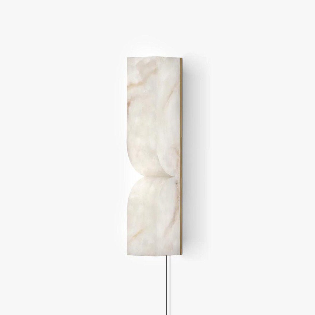 Lena Alabaster Rectangular Plug Wall Lamp