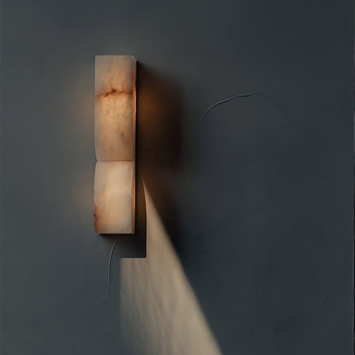 Niveelle Alabaster Rectangular Wall Lamp