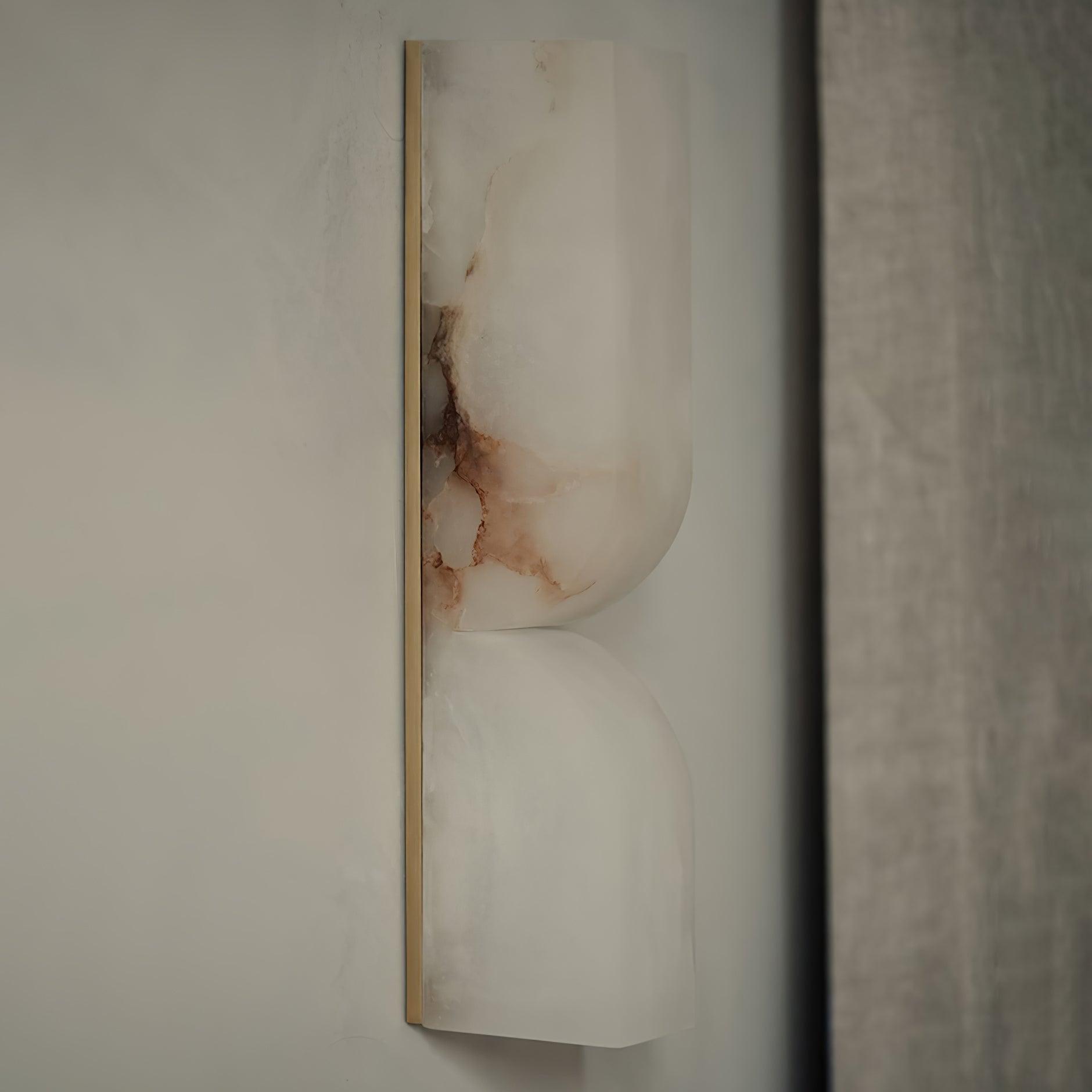 Lena Alabaster Rectangular Plug Wall Lamp