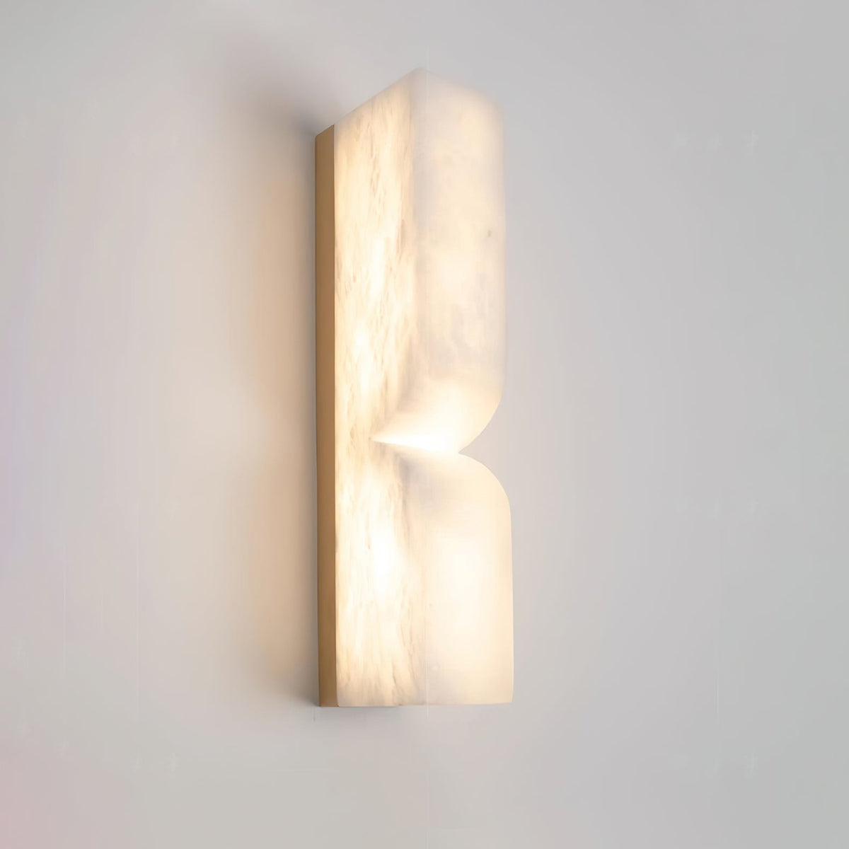 Lena Alabaster Rectangular Plug Wall Lamp