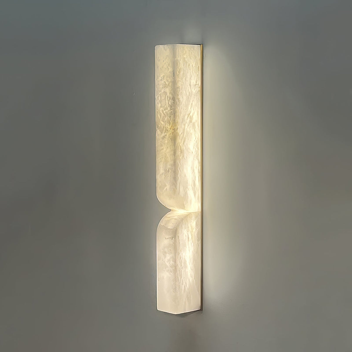 Lena Alabaster Rectangular Plug Wall Lamp