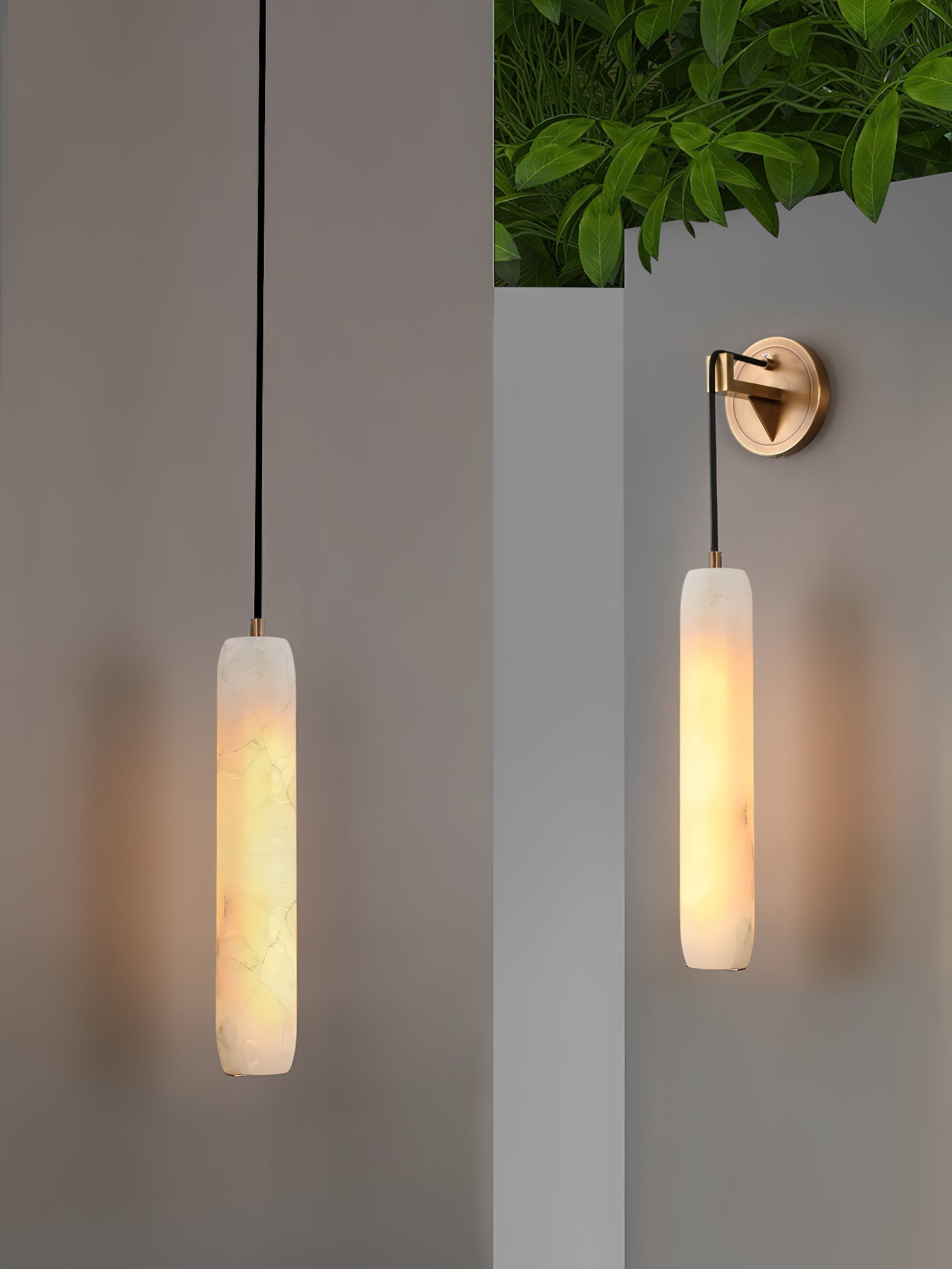 Alabaster Individual Creativity Flute Wall Lamp