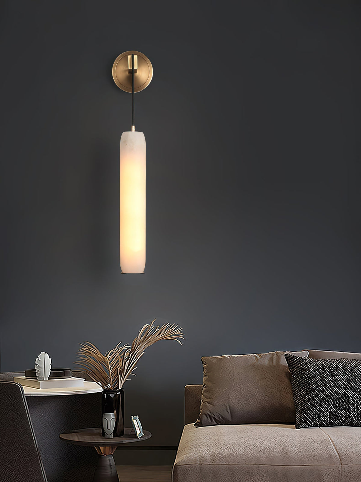 Alabaster Individual Creativity Flute Wall Lamp