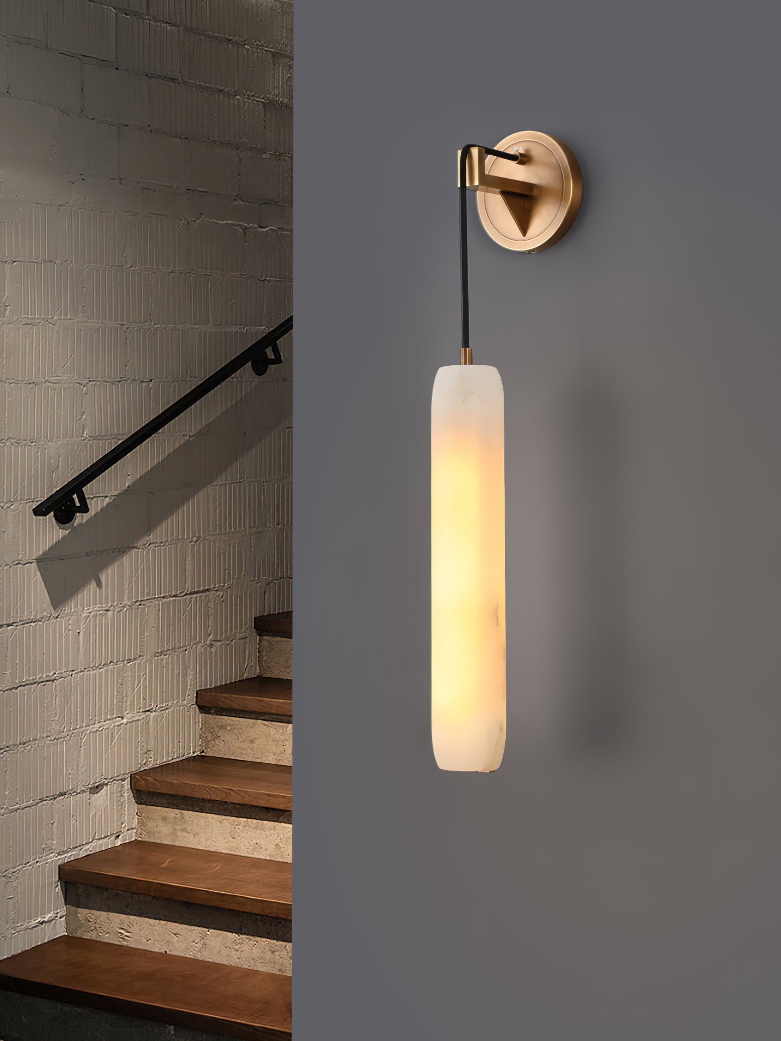 Alabaster Individual Creativity Flute Wall Lamp