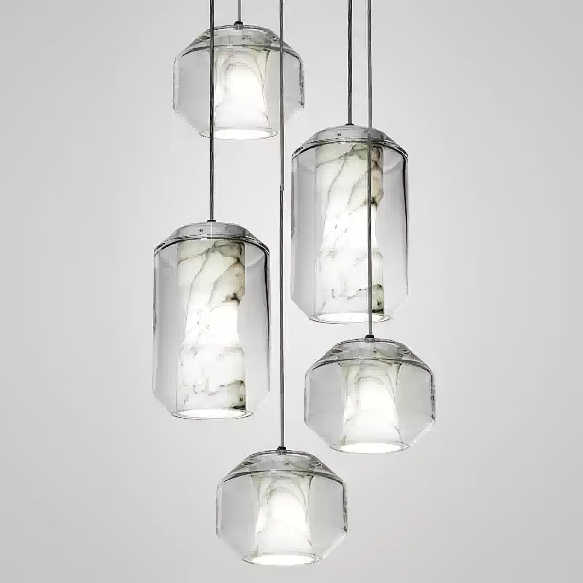 Edenborne Alabaster Glass Cylinder Pendant Light