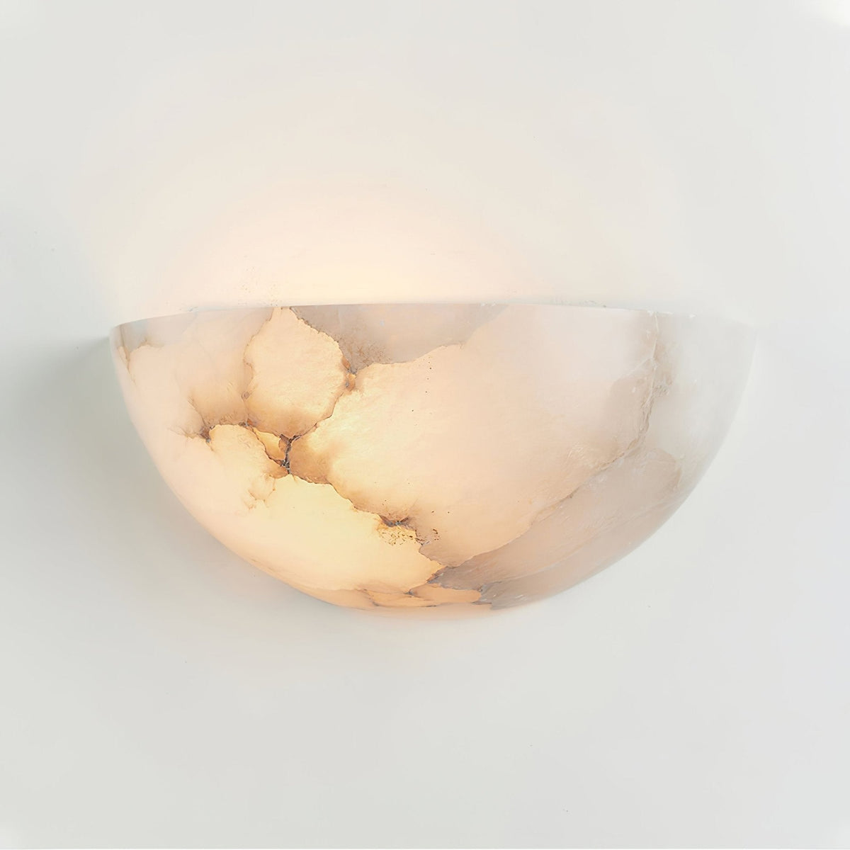 Albinelia Half-moon Alabaster Wall Light